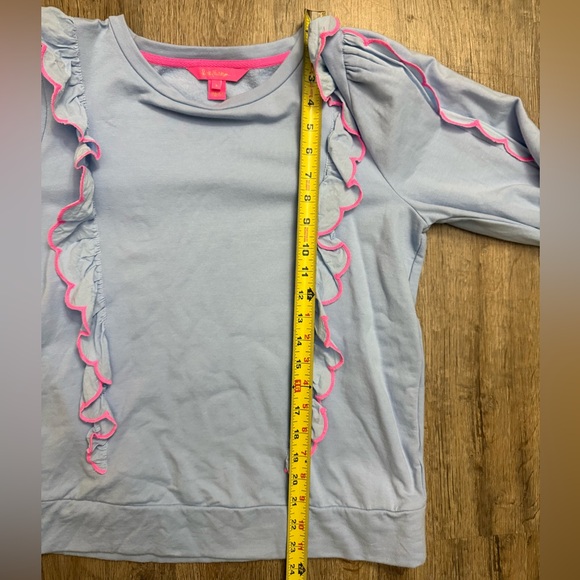 Lilly Pulitzer • Suzy Scalloped Ruffle Sweatshirt - Picture 12 of 13